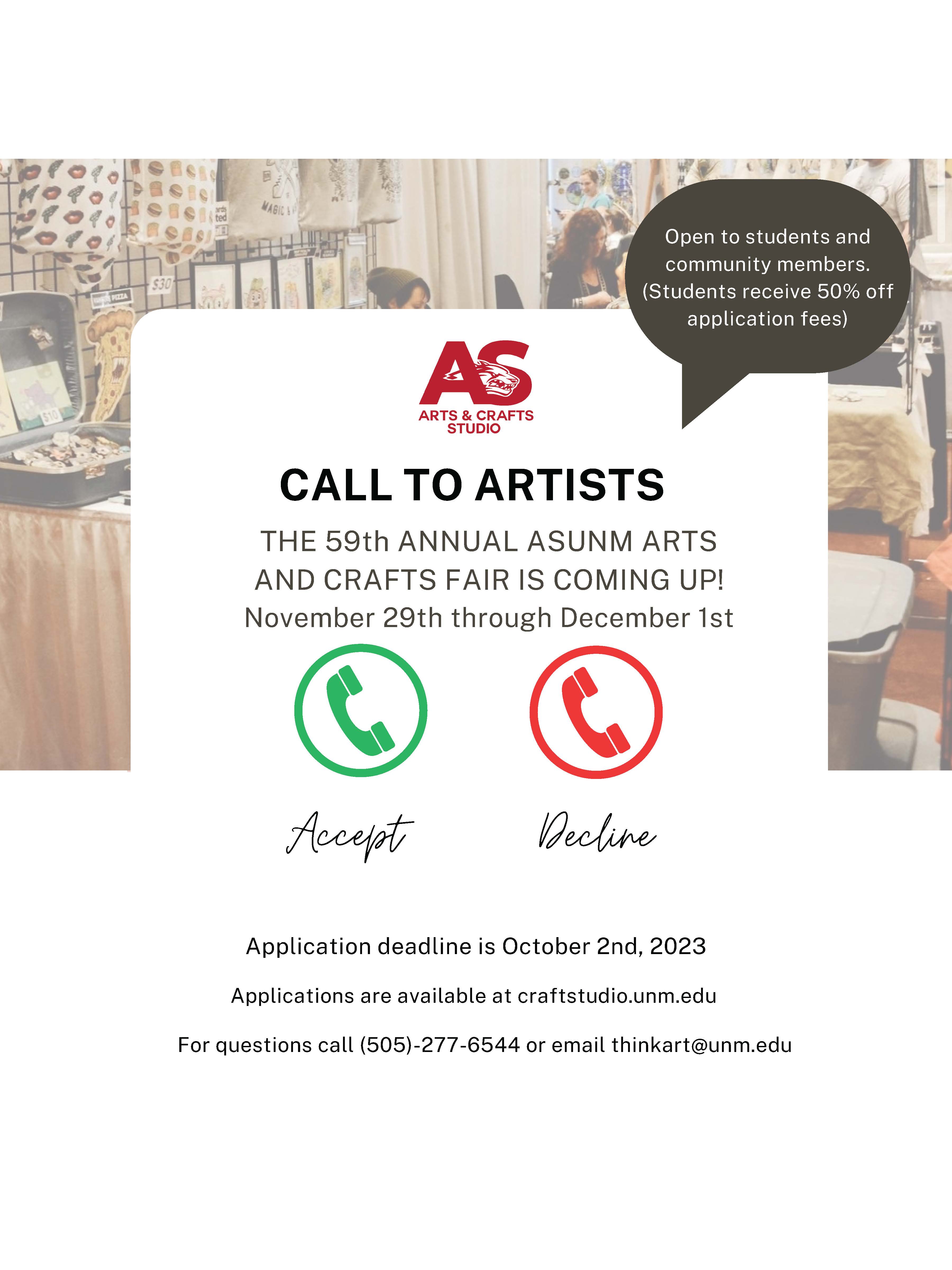 Call to Artists Fall 23